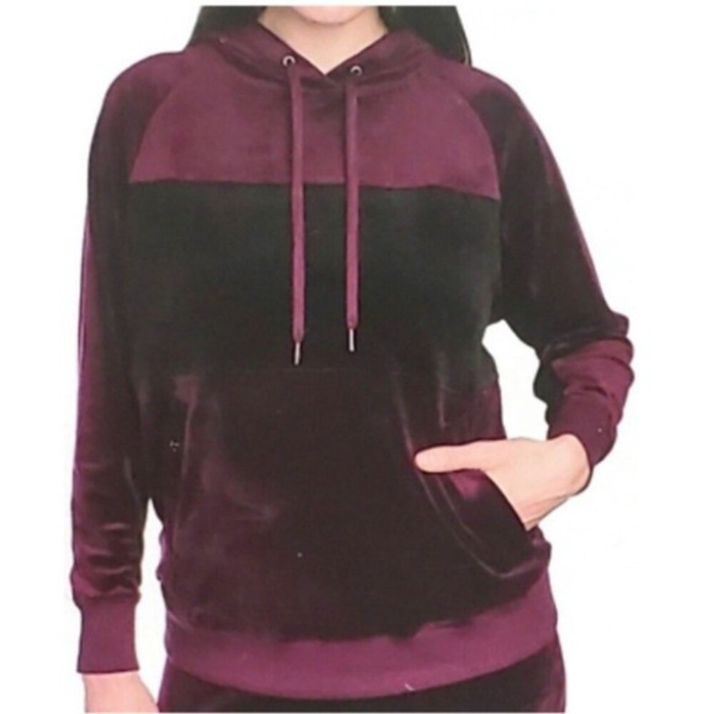 NWT Champion Elite Women's Two Pocket Pullover Soft Hoodie SONOMA/BLK - L